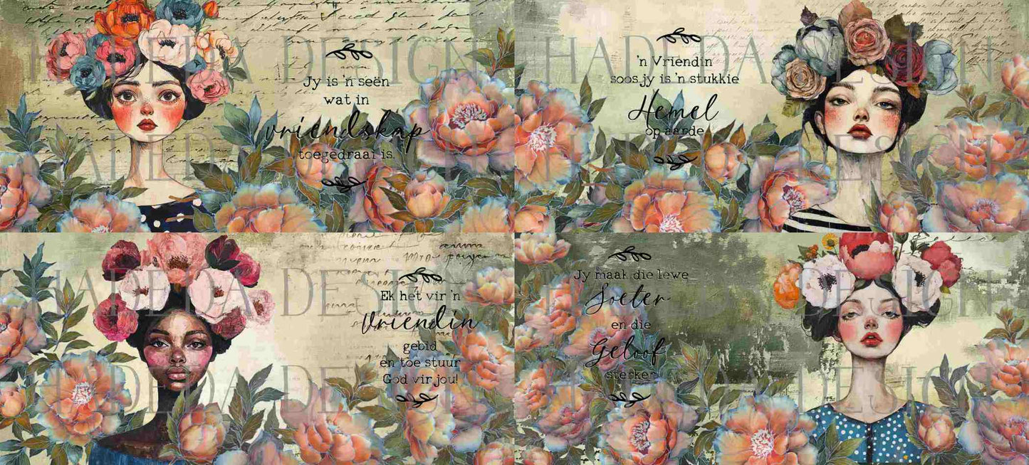 Flower Power Mugwrap Afrikaans - Sublimation, Digital and DTF Printing
