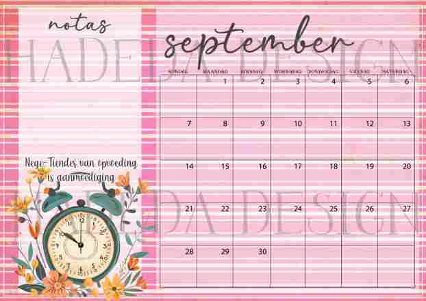 Teacher Desk Calendar 2025 Afrikaans