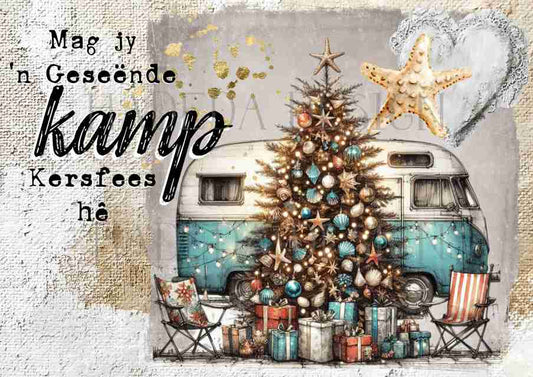 Kamp en See Kersfees Afrikaans A0 Sized Digital Designs for Sublimation, Canvas, Scrapbooking Paper, Journaling, Mixed Media