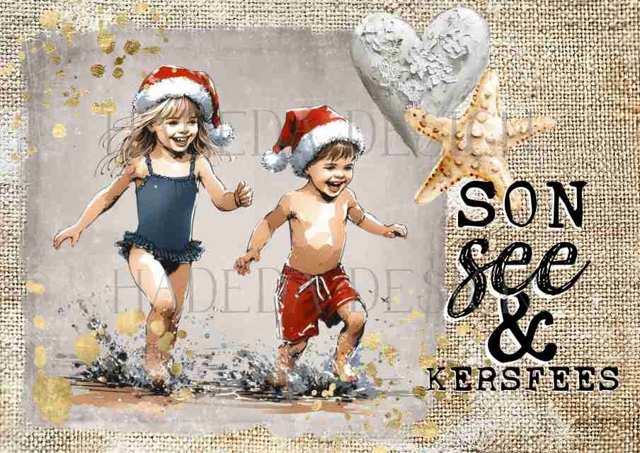 Kamp en See Kersfees Afrikaans A0 Sized Digital Designs for Sublimation, Canvas, Scrapbooking Paper, Journaling, Mixed Media