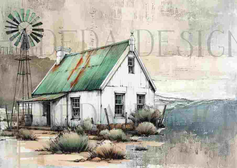 Vintage Karoo A0 BLANK - Sublimation, Digital and DTF Printing, Scrapbooking