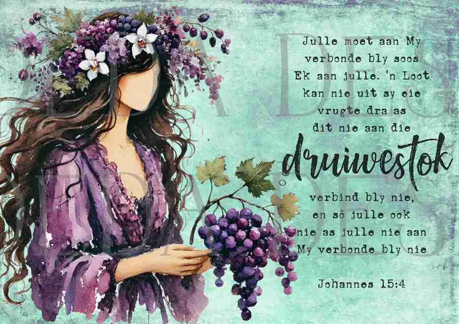 John 15:4 Bundle - Girl with Vine - Sublimation, Digital and DTF Printing, Scrapbooking