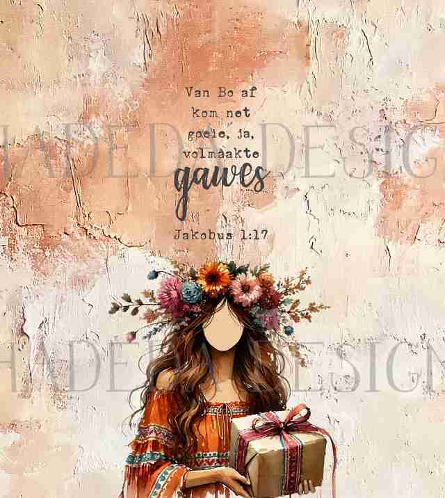 James 1:17 Bundle - Girl with Gift - Sublimation, Digital and DTF Printing, Scrapbooking