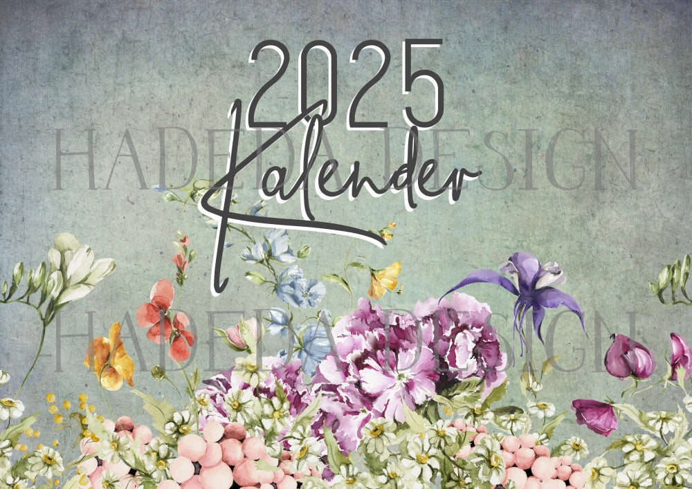 Christian Floral Desk Calendar 2025 Afrikaans