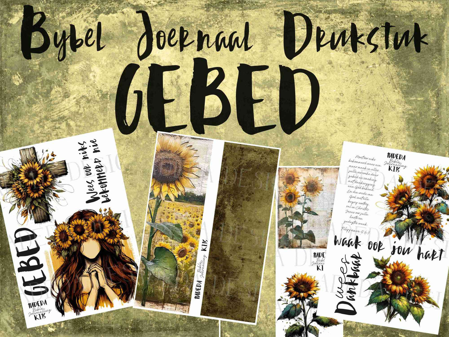 #1 Bible Journaling Printable Afrikaans - Gebed Filippense 4:6-7