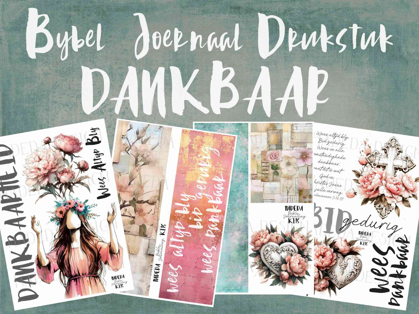 #2 Bible Journaling Printable Afrikaans - Dankbaarheid 1 Tessalonisense 5:16-18