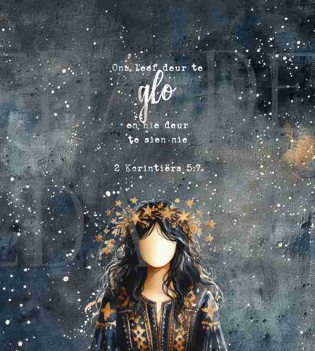 2 Corinthians 5:7 Bundle - Girl with Stars - Sublimation, Digital and DTF Printing, Scrapbooking