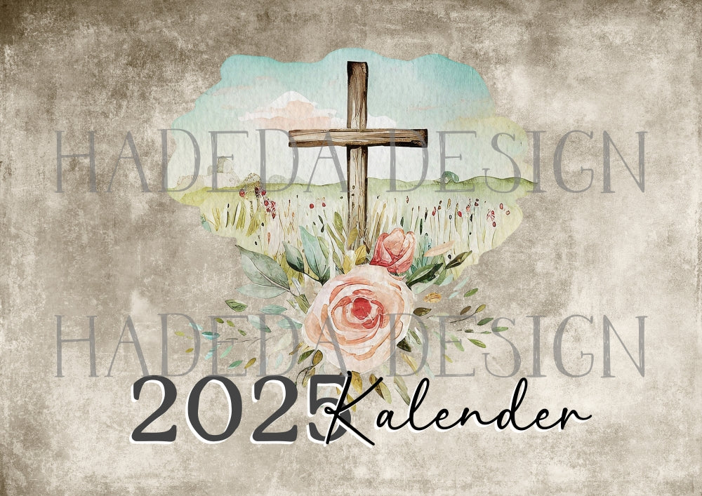 Christian Farmhouse Desk Calendar 2025 Afrikaans