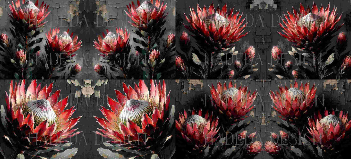 ArtWrap for Mugs Dark Proteas - Mug Wrap Digital Designs for Sublimation of Standard Mug