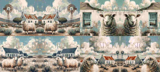 ArtWrap for Mugs Karoo Sheep - Mug Wrap Digital Designs for Sublimation of Standard Mug