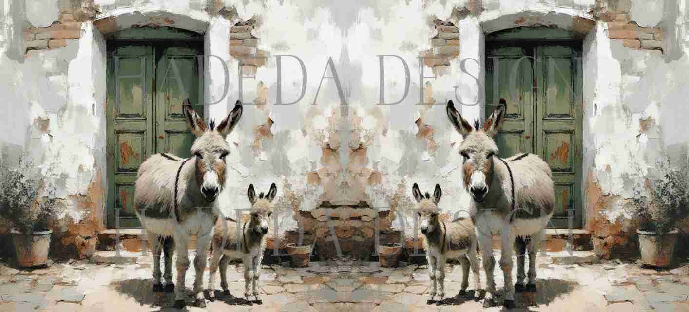 ArtWrap for Mugs Karoo Donkeys - Mug Wrap Digital Designs for Sublimation of Standard Mug