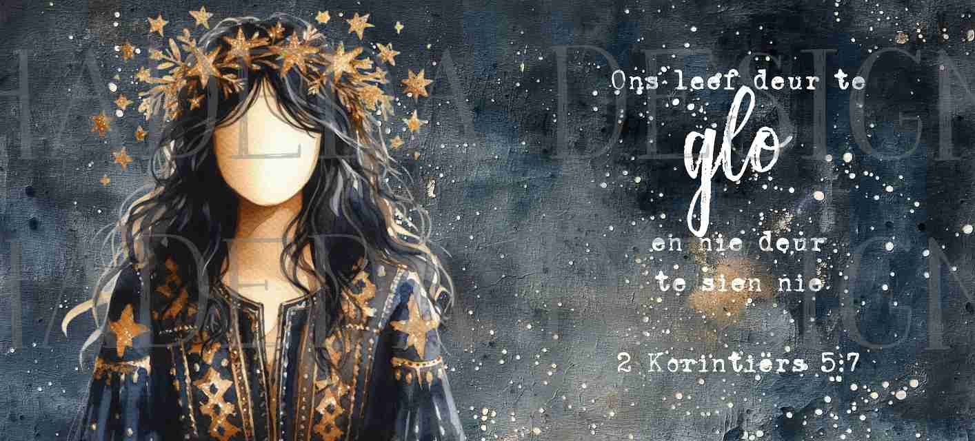 ADVENT FREEBIE 6 - 2 Corinthians 5:7 Mugwrap - Girl with Stars - Sublimation, Digital and DTF Printing, Scrapbooking