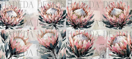 Protea Mugwrap Digital Designs for Sublimation, Canvas, Scrapbooking Paper, Journaling, Mixed Media