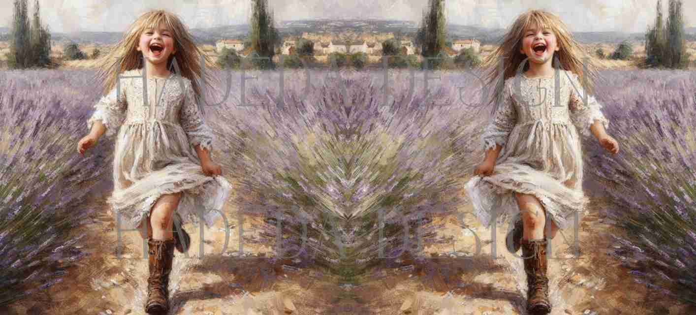 ArtWrap for Mugs Lavender Fields - Mug Wrap Digital Designs for Sublimation of Standard Mug