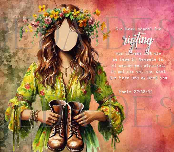 Psalm 37:23-24 Bundle - Girl with Boots - Sublimation, Digital and DTF Printing, Scrapbooking