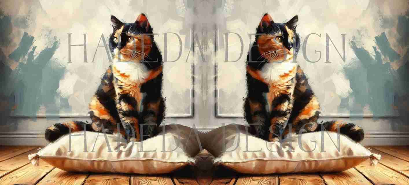 ArtWrap for Mugs Tortoiseshell Cats - Mug Wrap Digital Designs for Sublimation of Standard Mug