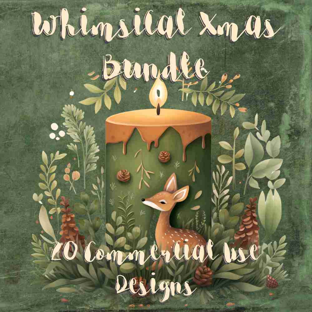 Whimsical Xmas Bundle - Sublimation, Digital and DTF Printing up to Various Sizes, Scrapbooking, Landscape