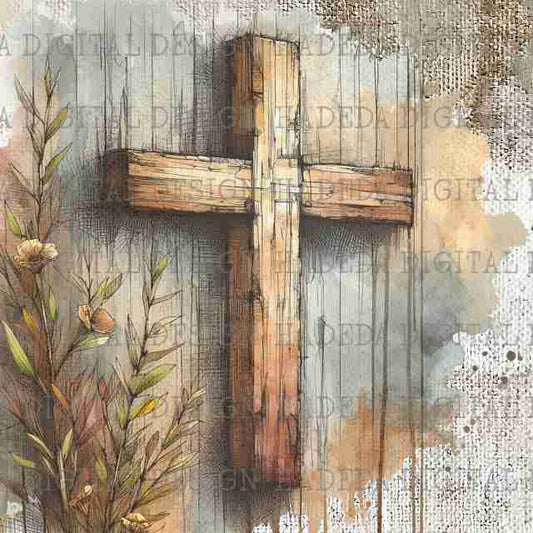 Easter Square Design - Sublimation, Digital and DTF Printing