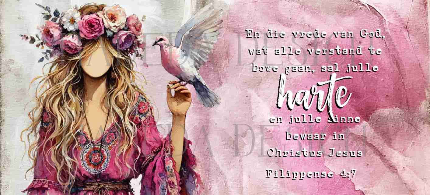 Philippians 4:7 Bundle - Girl with a Dove - Sublimation, Digital and DTF Printing, Scrapbooking