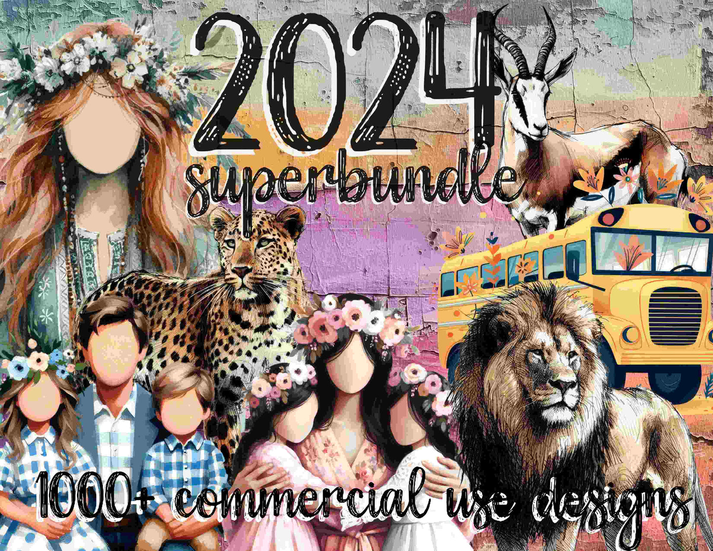 2024 Super Bundle - 1000+ Designs for Sublimation, DTF and Printing